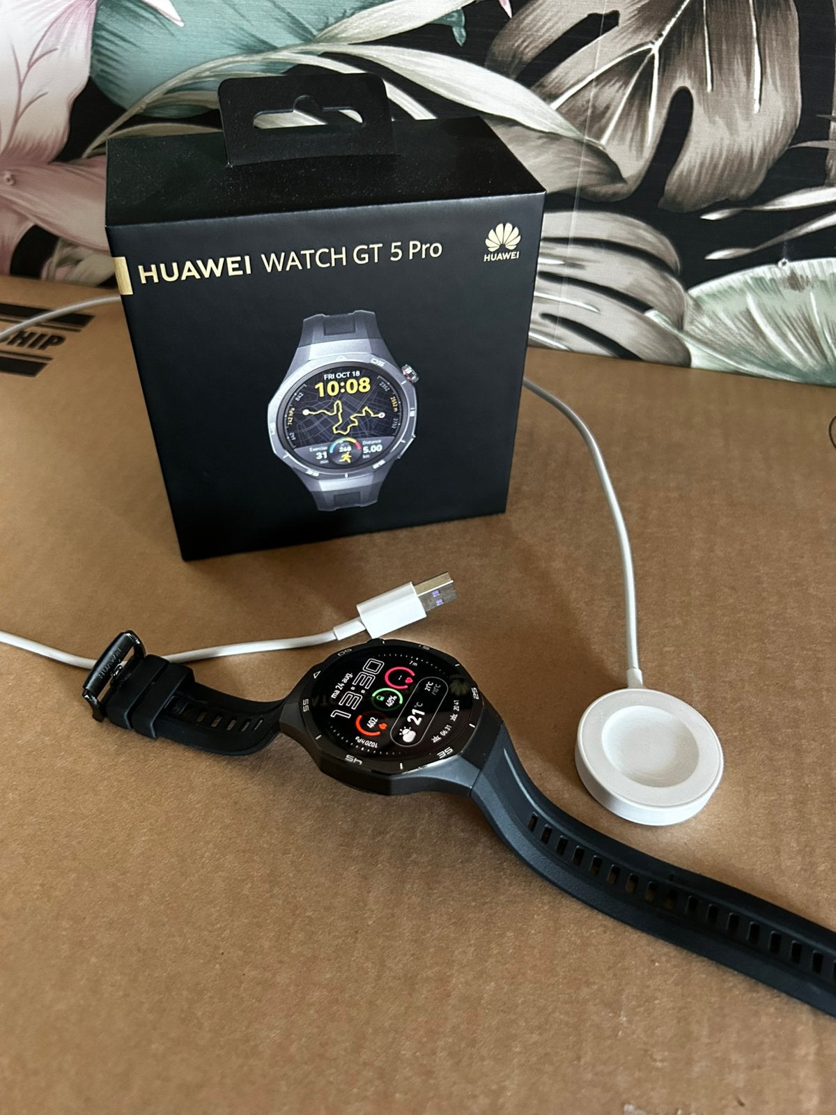 Huawei GT 5 Pro smartwatch, Ophalen of Verzenden, Zo goed als nieuw, Zwart, Android