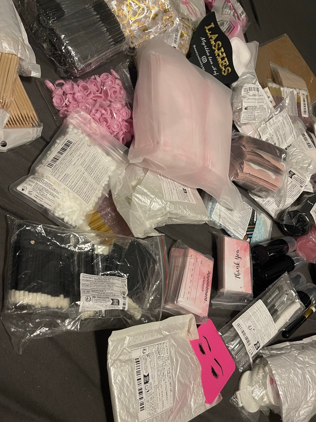 Grote partij wimperbenodigdheden en make-up accessoires, Ophalen, Nieuw, Toebehoren, Overige kleuren