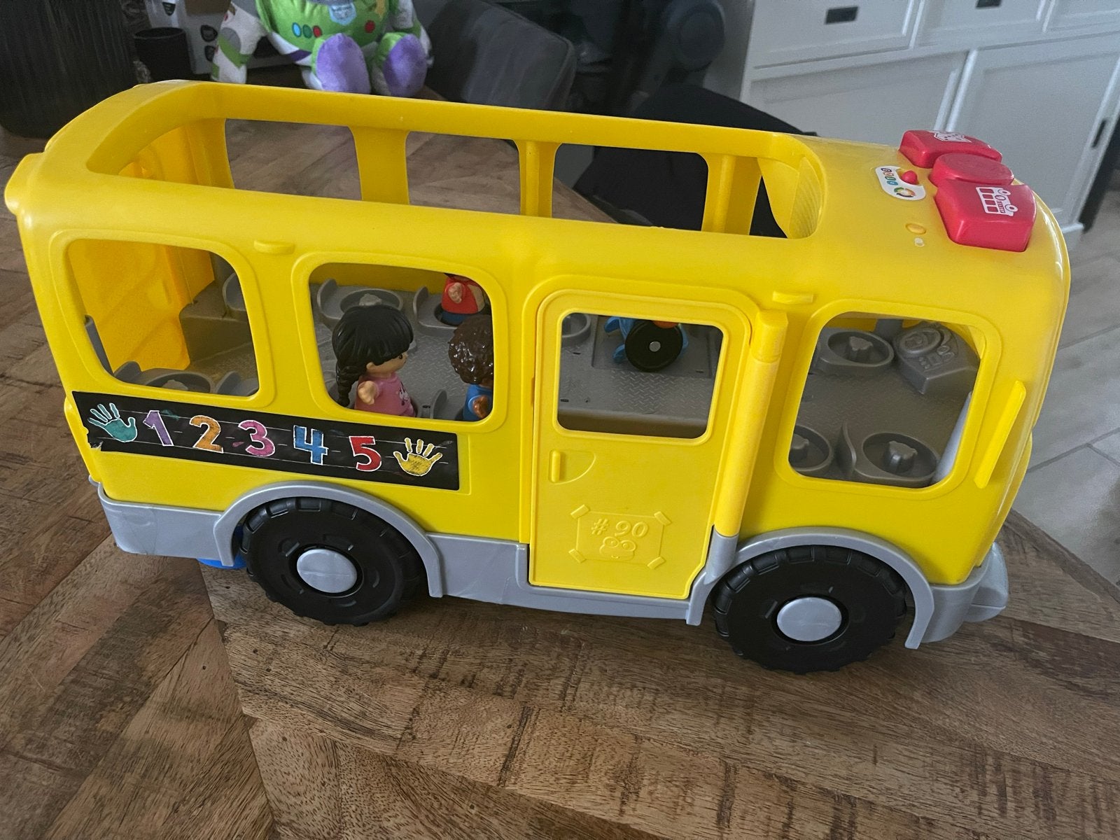 Fisher-Price Little People Schoolbus met geluid, Kinderen en Baby's, Ophalen of Verzenden, Gebruikt, Auto of Voertuig, Met geluid