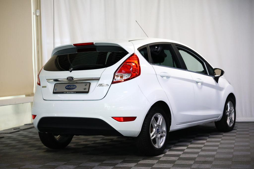 Ford Fiesta 1.0 EcoBoost Titanium AUT BLUET STOELVW ECC LED, Electronic Stability Program (ESP), Gebruikt, Zwart, Wit