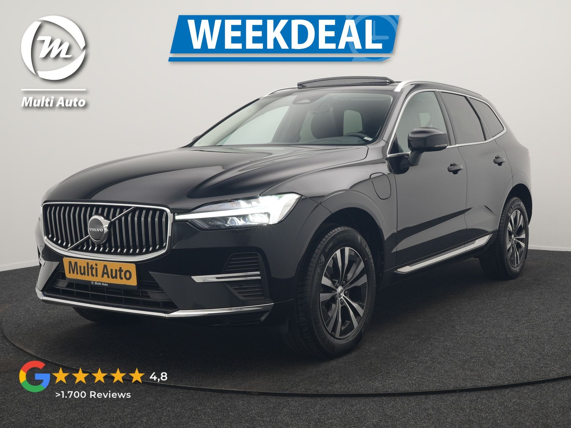 Volvo XC60 T6 AWD Inscription LONG RANGE PHEV 350pk Dealer O, Auto's, Automaat, Dealer onderhouden, Stof, Gebruikt