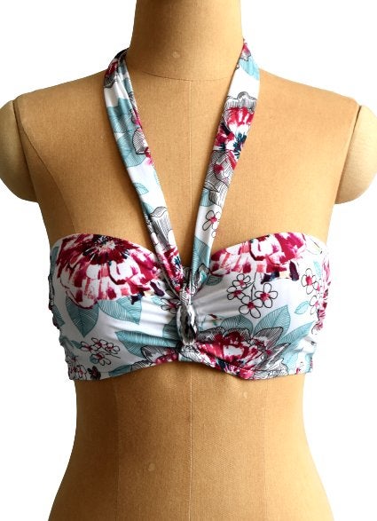 Nieuwe Aubade bikini, bikinitop, top wit/roze/aqua, Mt. 75 C, Kleding | Dames, Badmode en Zwemkleding, Overige kleuren, Verzenden