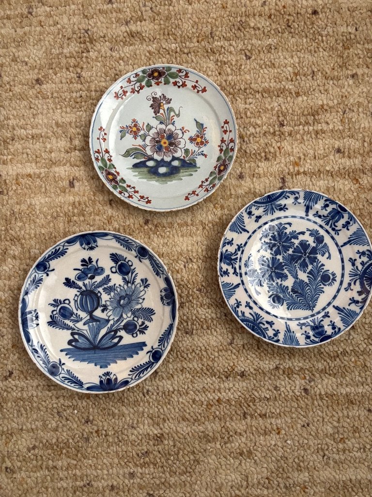 Antieke Delfts blauwe borden, Ophalen of Verzenden