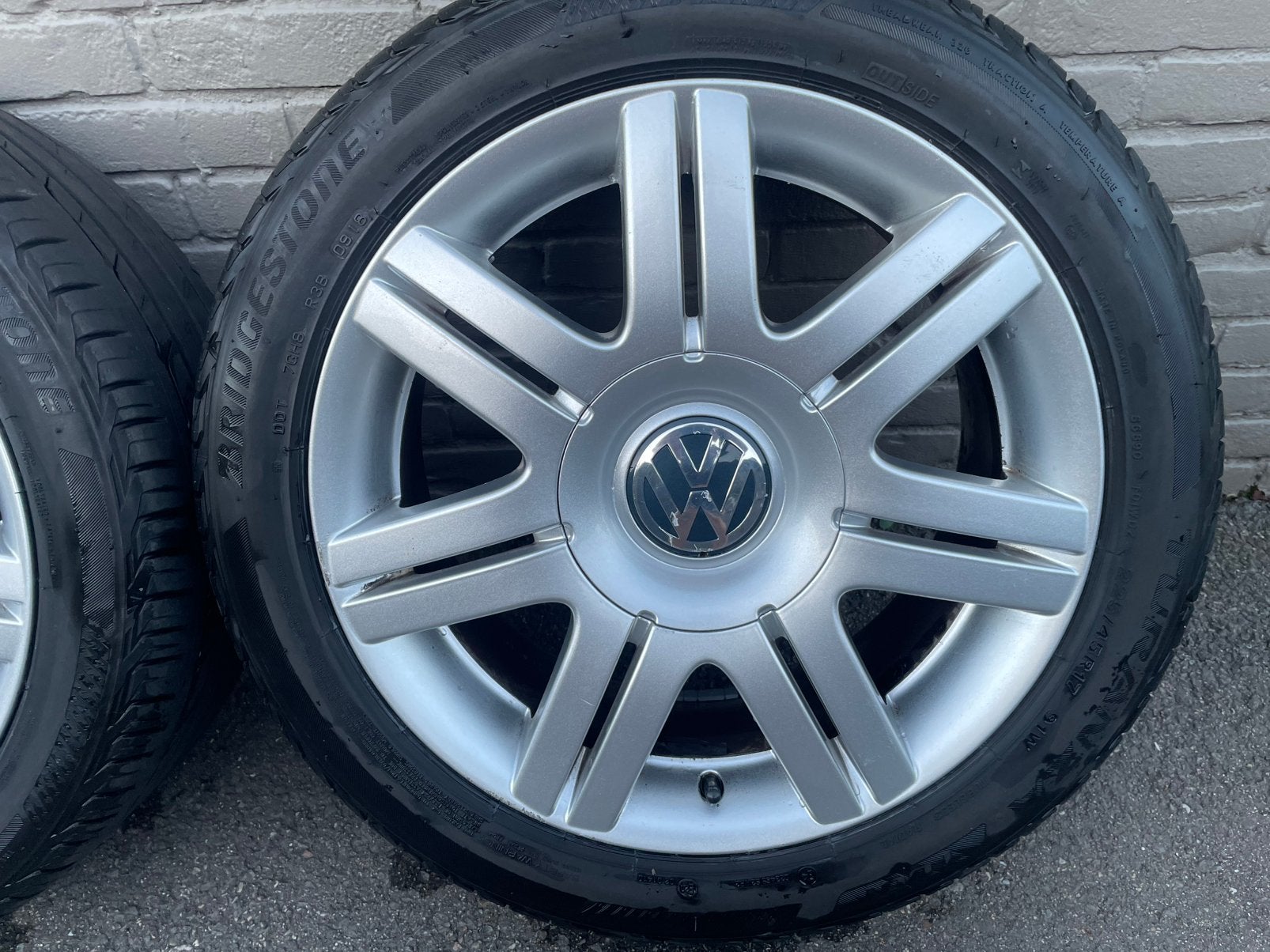Orginele Volkswagen Phoenix 17” velgen 225/45R17 Continental, Ophalen, Gebruikt, Banden en Velgen, 17 inch