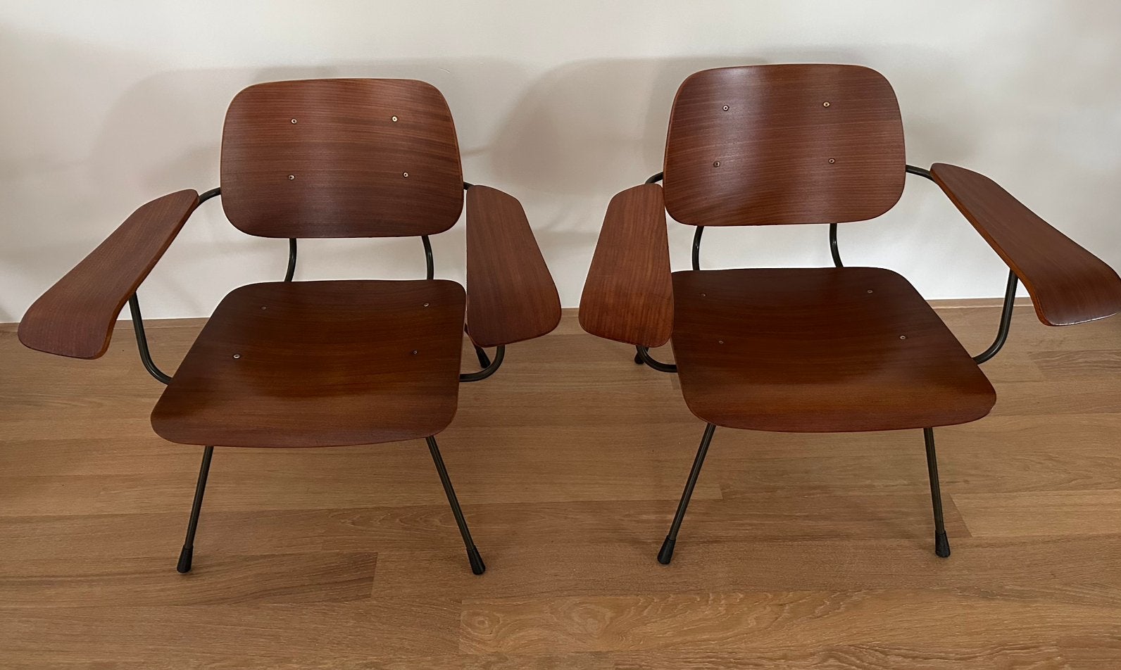 Set lounge stoelen Model 8000 Tjerk Reijenga  Pilastro 60S, Ophalen, Twee, Bruin, Vintage