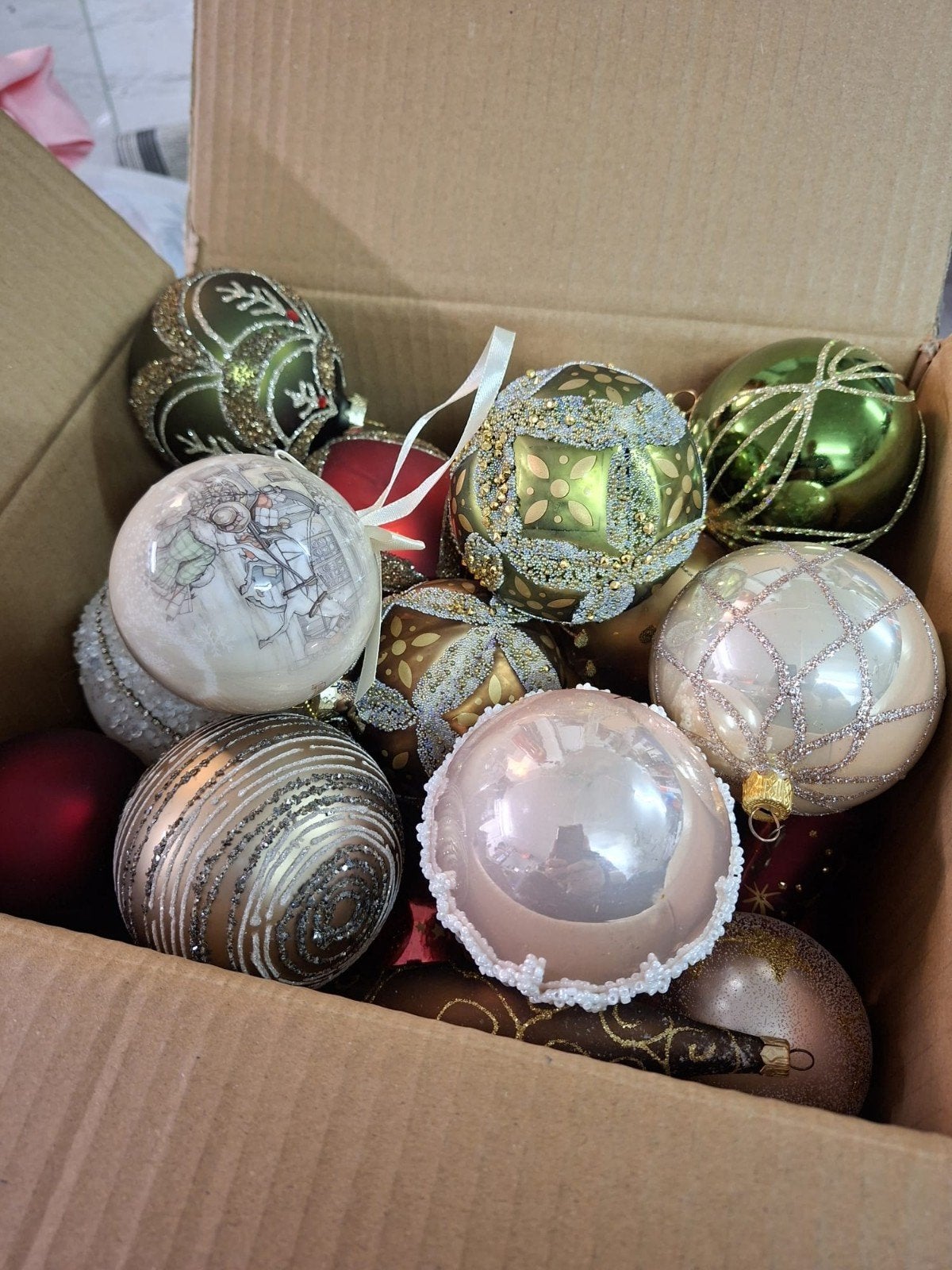 prachtige extra grote kerstballen, Diversen, Kerst, Ophalen, Zo goed als nieuw