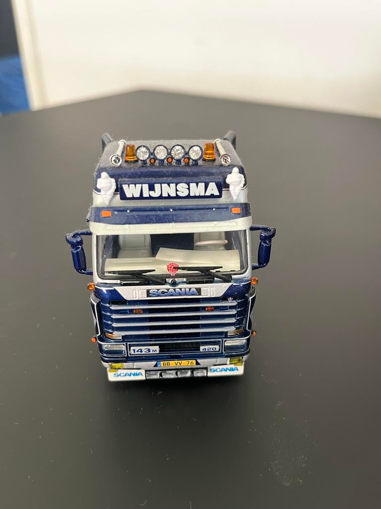 Wijnsma Scania 143M 420 Schaalmodel Losse Trekker, Hobby en Vrije tijd, Ophalen of Verzenden, Zo goed als nieuw, Bus of Vrachtwagen
