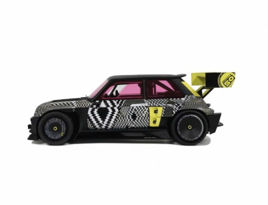 Renault 5 Turbo 3E 2022 mat Zwart 1/18 OTTO MOBILE OT447, Verzenden, Nieuw, Auto, OttOMobile