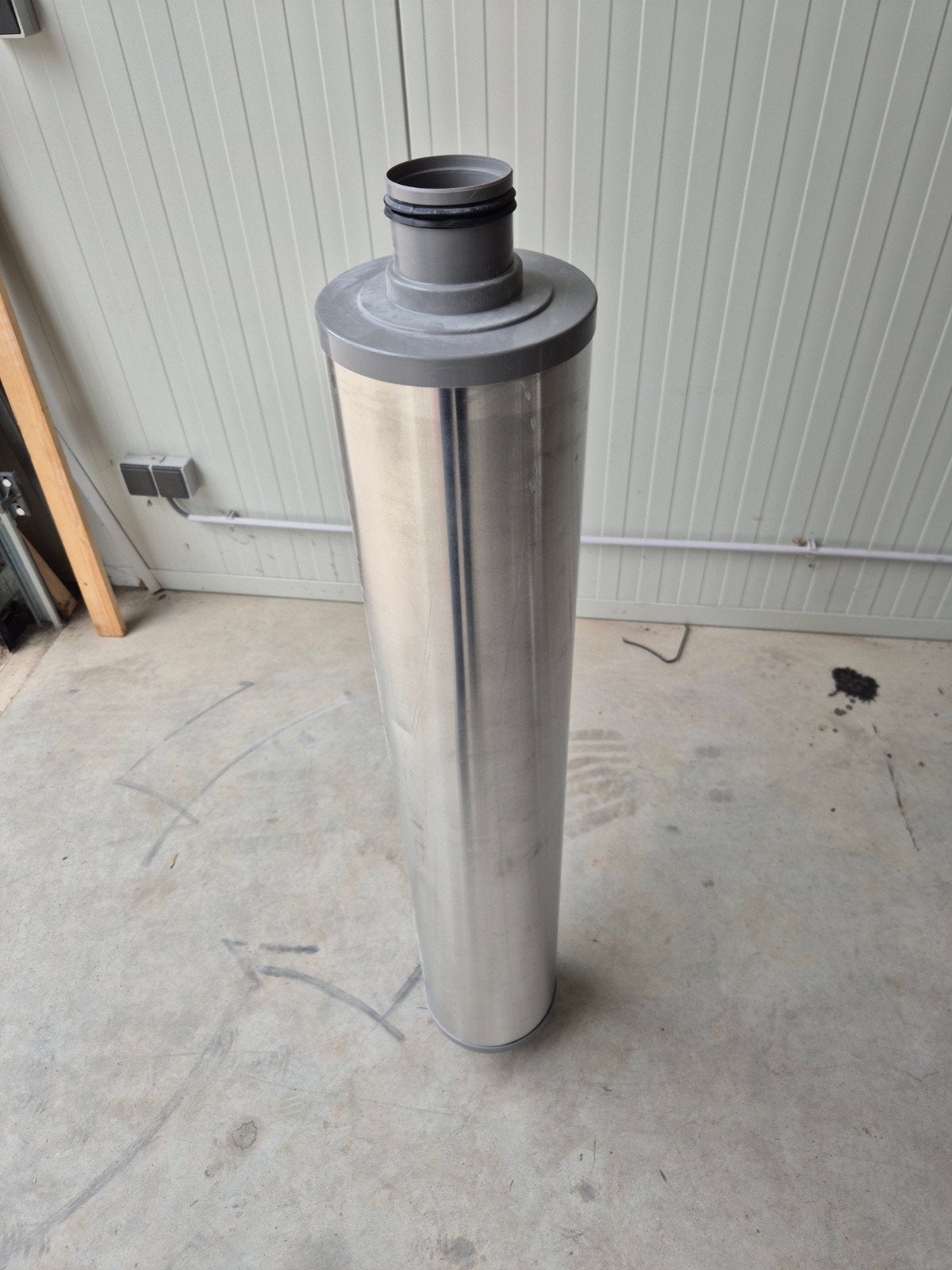 aluminium geluiddemper rond 80 aansluiting, Afvoer, Aluminium, Ophalen of Verzenden, Minder dan 2 meter