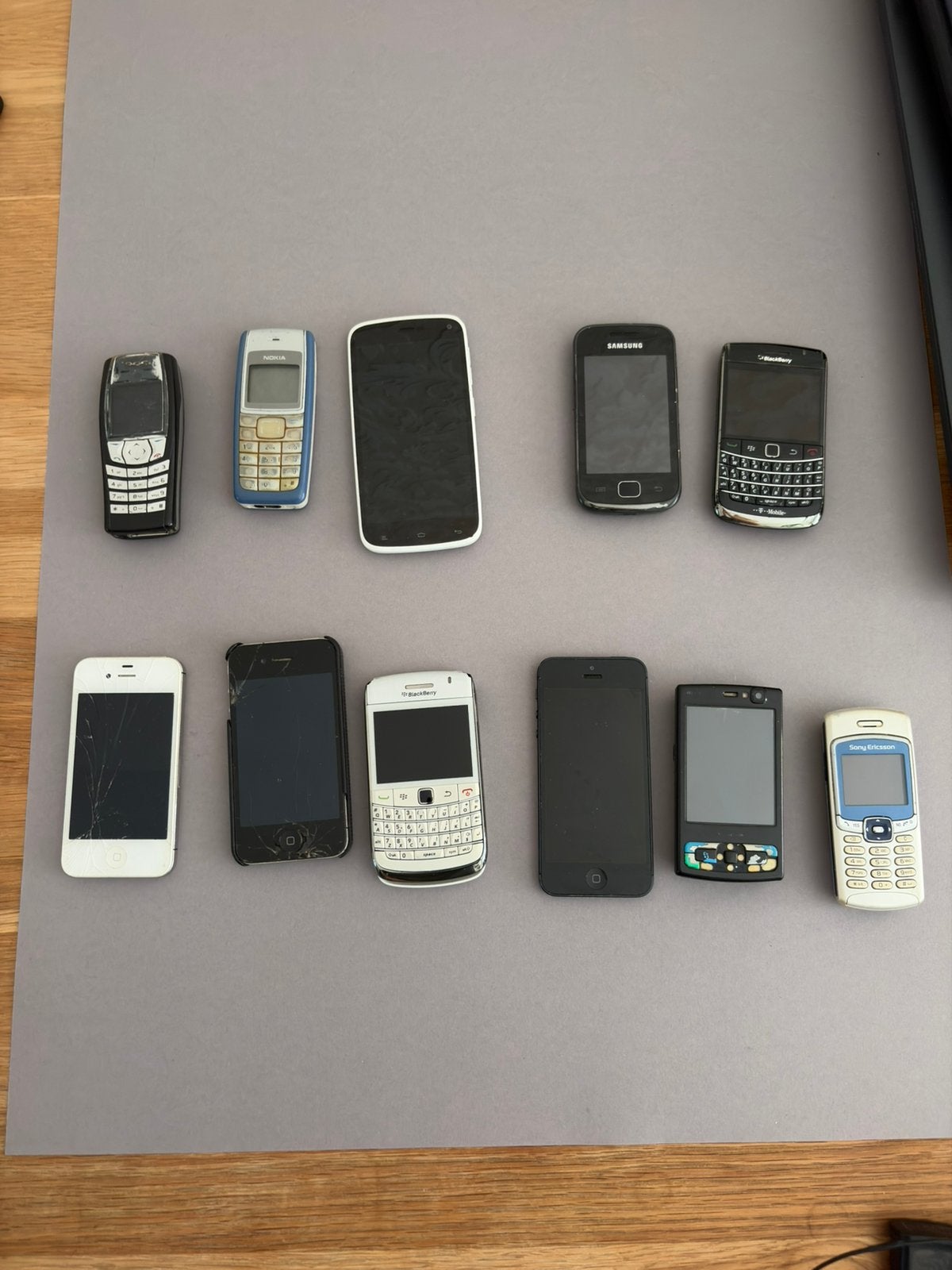 Oude telefoons, Ophalen, Gebruikt, Zwart