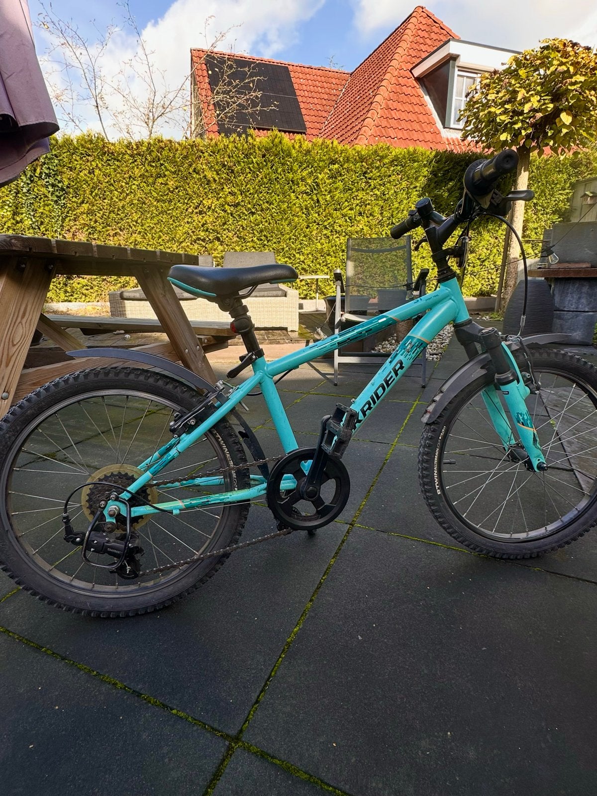 Rockrider kinderfiets 20 inch, Fietsen en Brommers, Ophalen, Zo goed als nieuw, Velgrem, 20 inch of meer