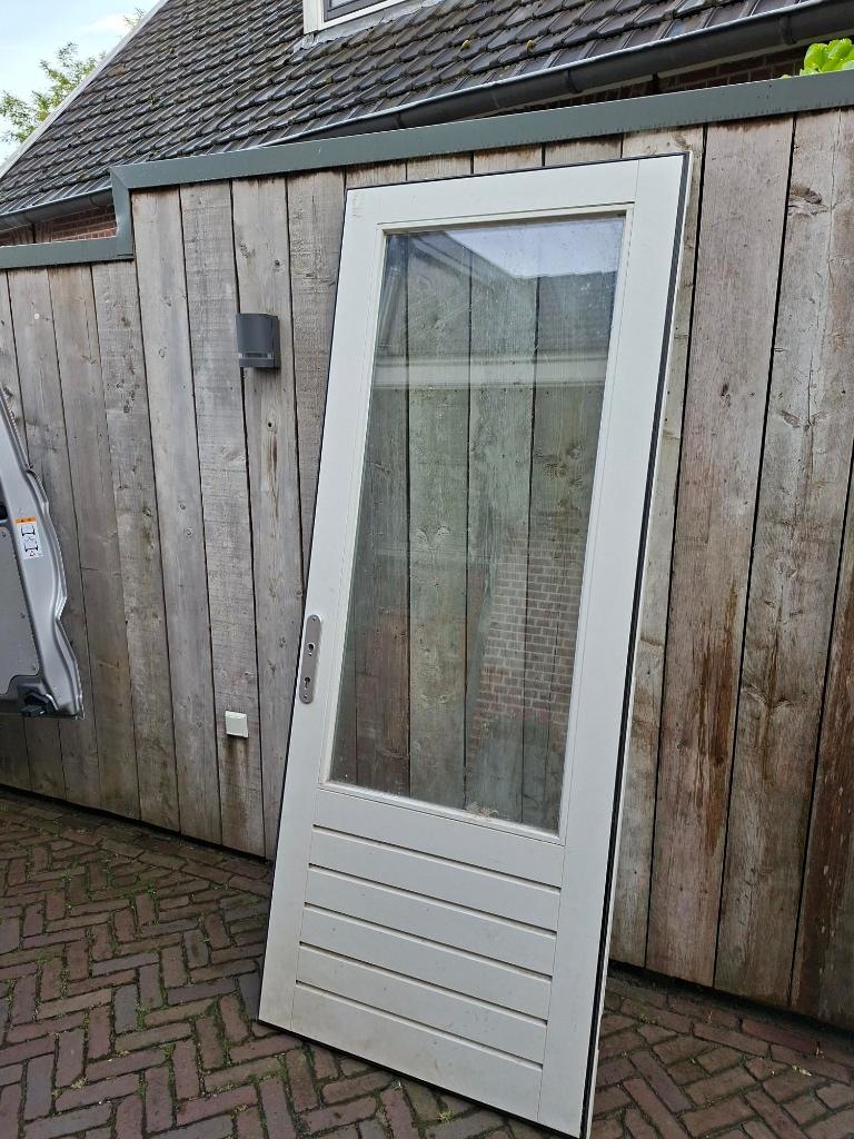 Achterdeur 54 mm kaderdeur met isolatieglas 928 x 2340 mm, Doe-het-zelf en Verbouw, Deuren en Horren, Ophalen, Gebruikt, 80 tot 100 cm