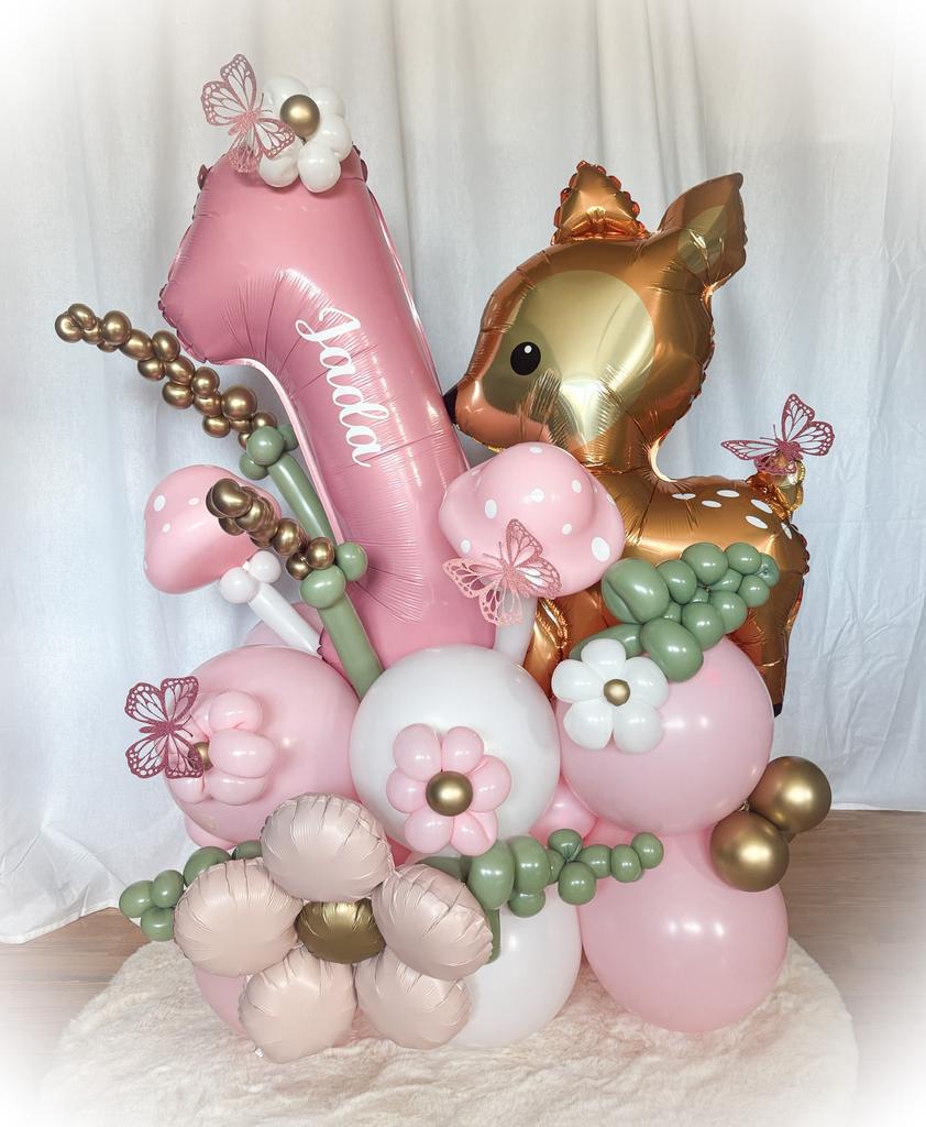 Ballonne. Bouquet xl Woodland, Ophalen of Verzenden, Zo goed als nieuw, Versiering, Verjaardag