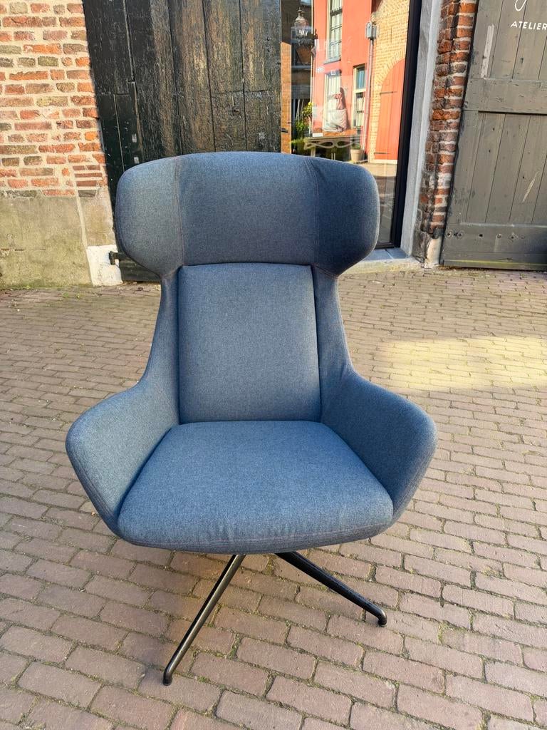 Recentelijk gestoffeerde Draai Fauteuil, Huis en Inrichting, Fauteuils, Ophalen, Zo goed als nieuw, Stof, 75 tot 100 cm