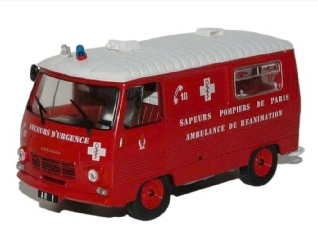 Peugeot J7C AR ambulance reanimation 1967 1/43 Brandweer # 1