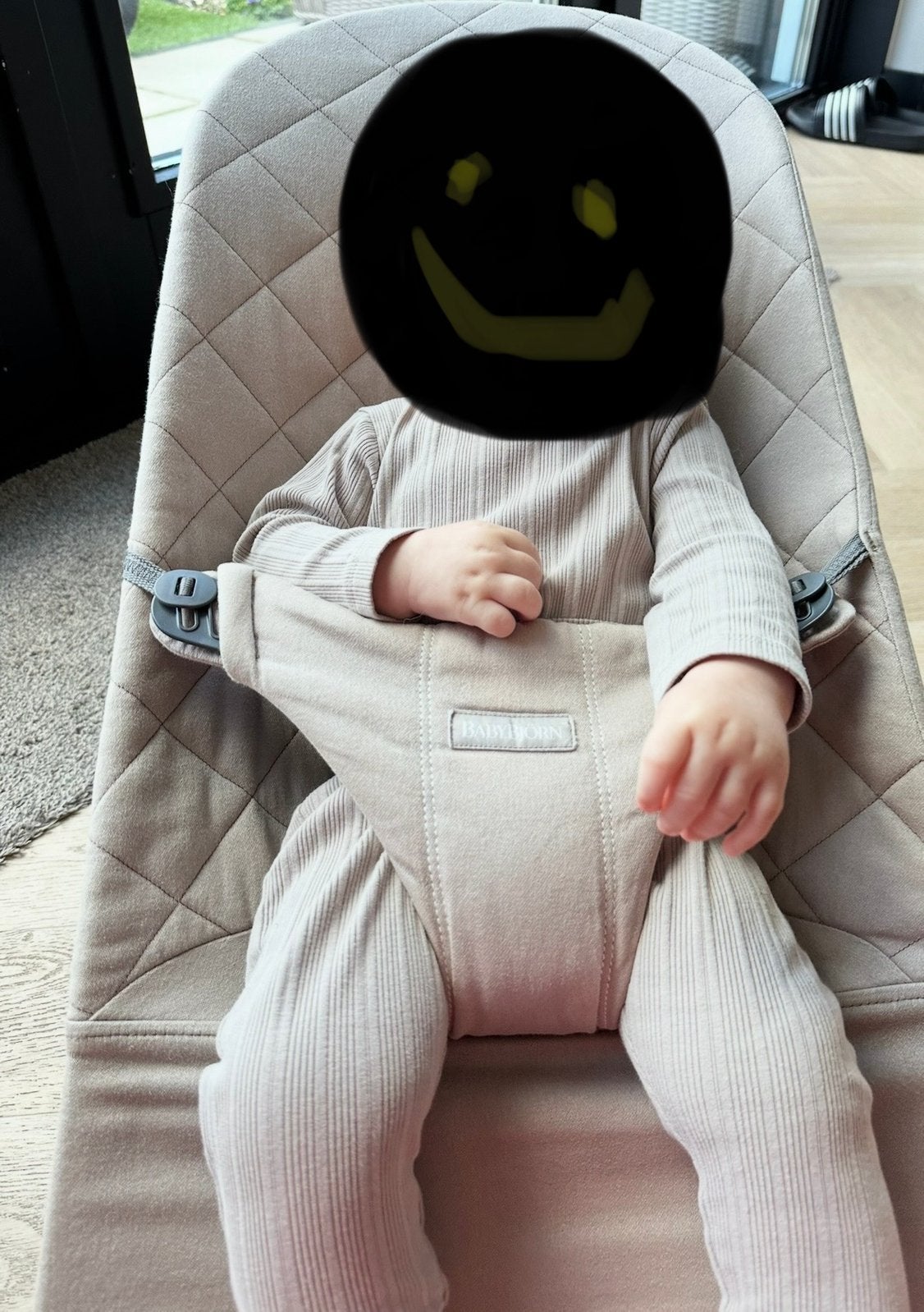BabyBjörn Wipstoel Bliss - Beige, Overige merken, Wipstoel, Ophalen of Verzenden, Met gordel(s) of riempje(s)