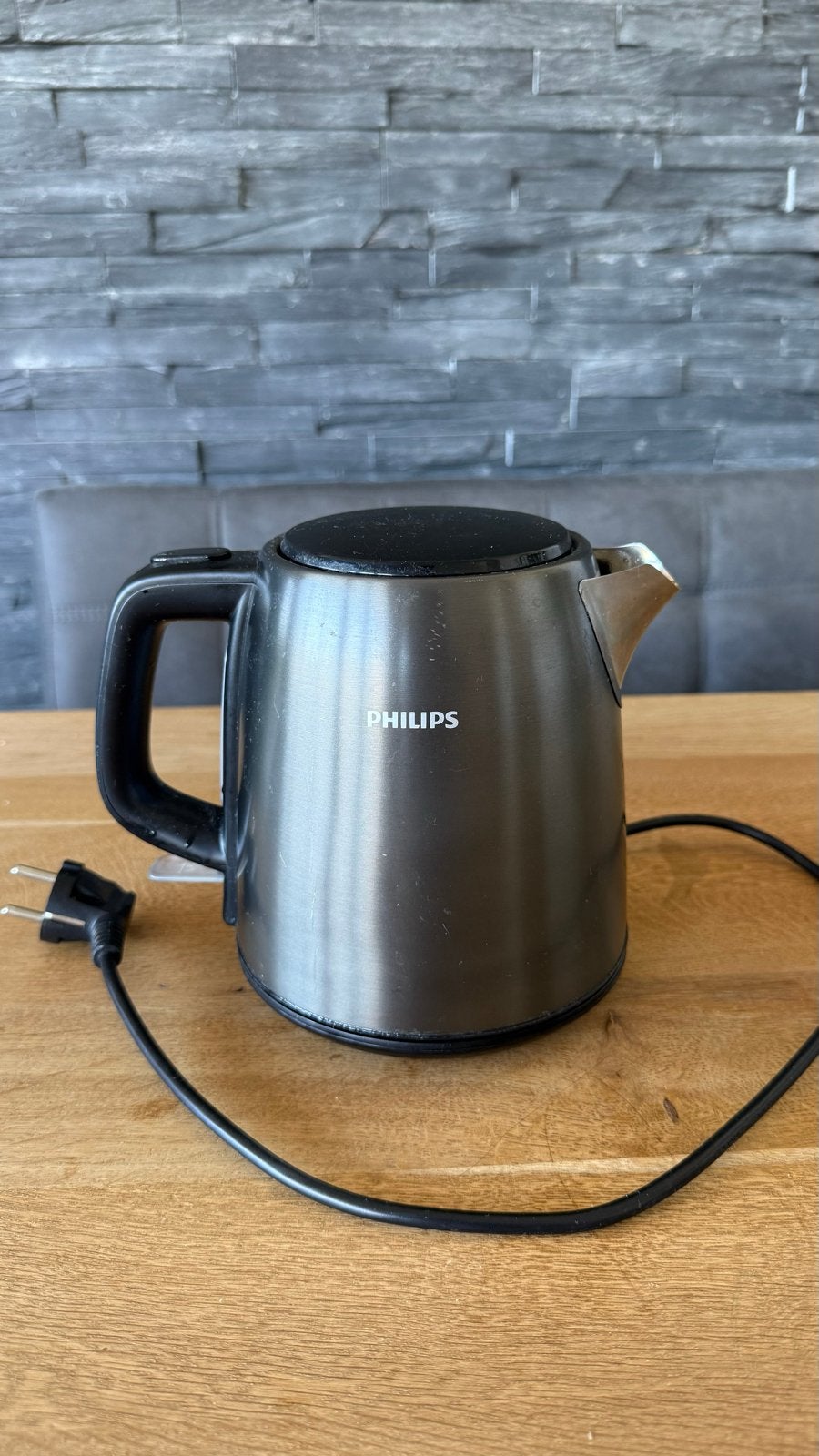 Philips Waterkoker, 1 tot 2 liter, Ophalen, Gebruikt, Rvs