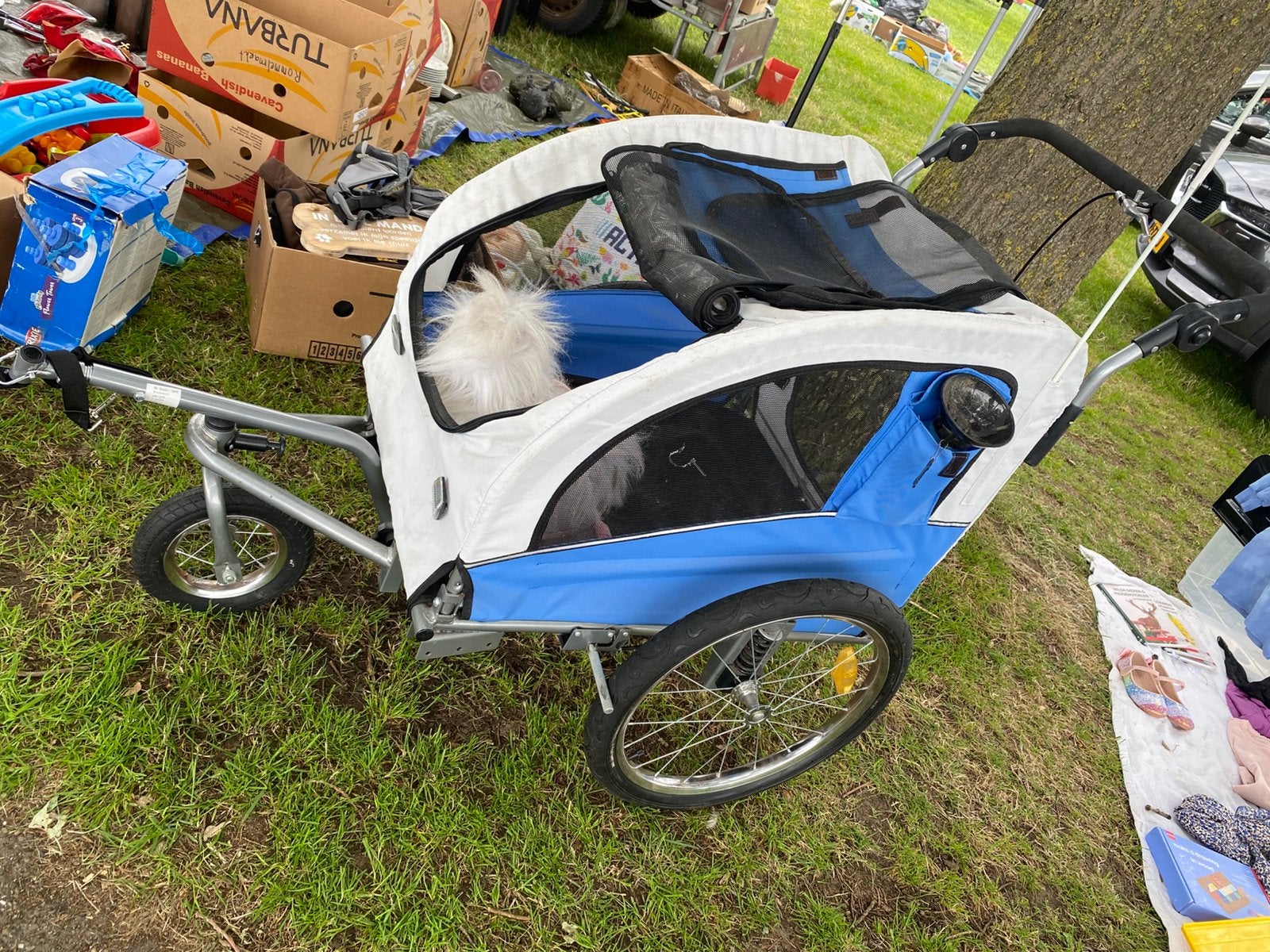Zgan Fiets /wandel wagen voor middel grote hond, Dieren en Toebehoren, Ophalen, Zo goed als nieuw