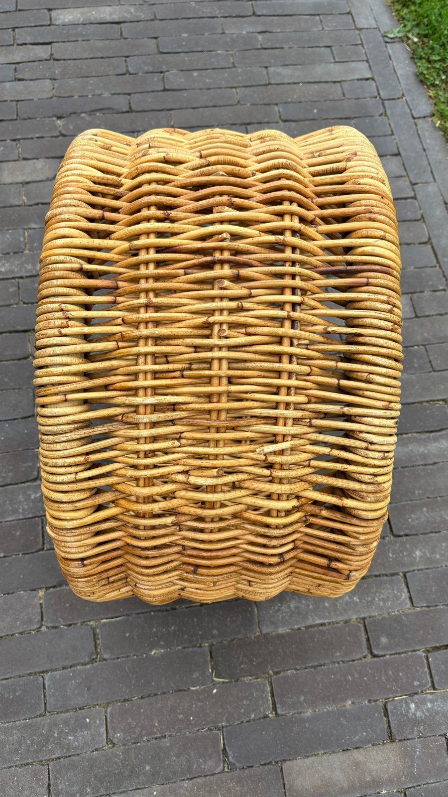Te koop rieten korfbalmand, Sport en Fitness, Korfbal, Ophalen, Zo goed als nieuw, Korf of Paal