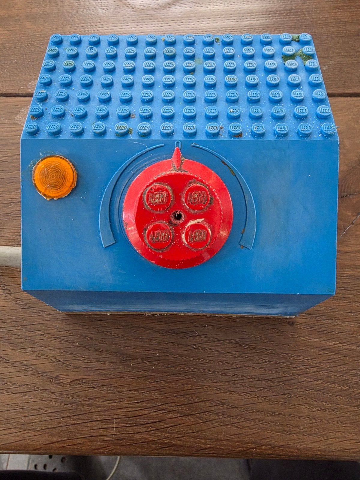 Zeldzame LEGO blauwe trafo 740 voor 12V trein (defect), Kinderen en Baby's, Ophalen of Verzenden, Gebruikt