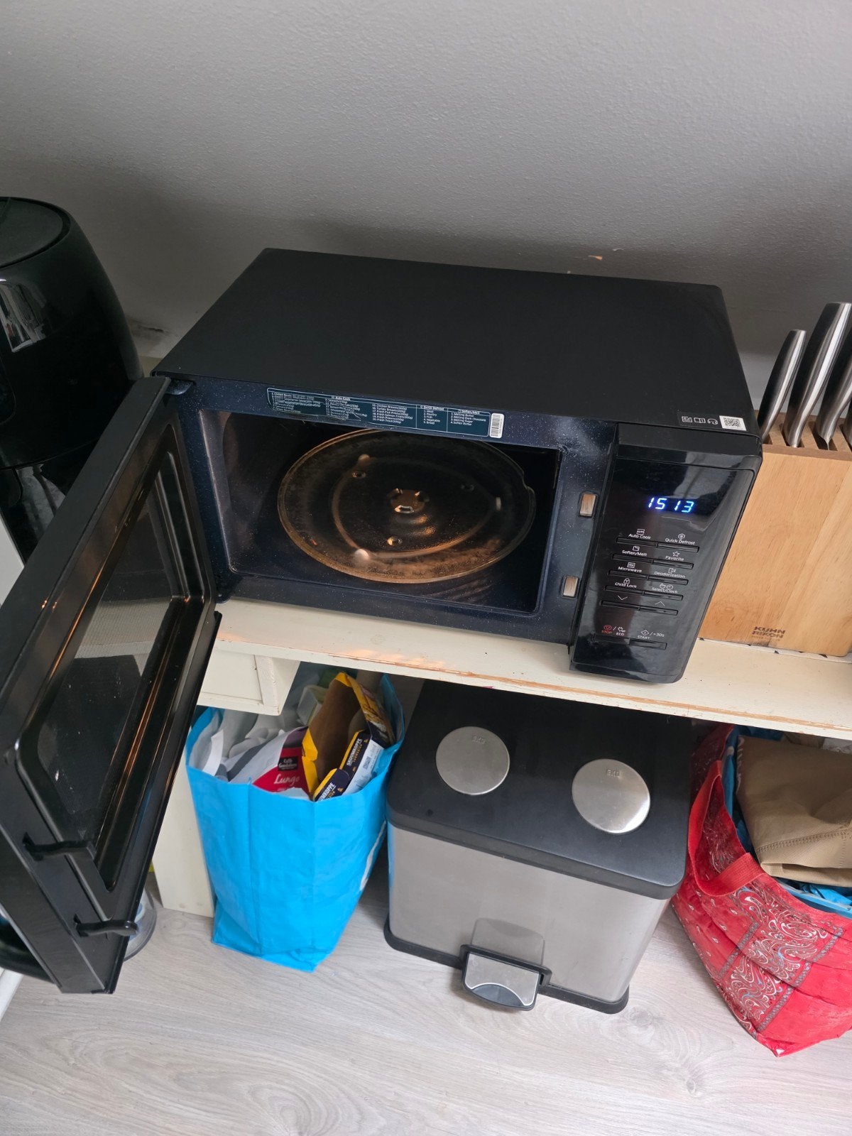 Samsung Magnetron met keramische binnenkant, Witgoed en Apparatuur, Magnetrons, Gebruikt, Vrijstaand, Magnetron, 45 tot 60 cm