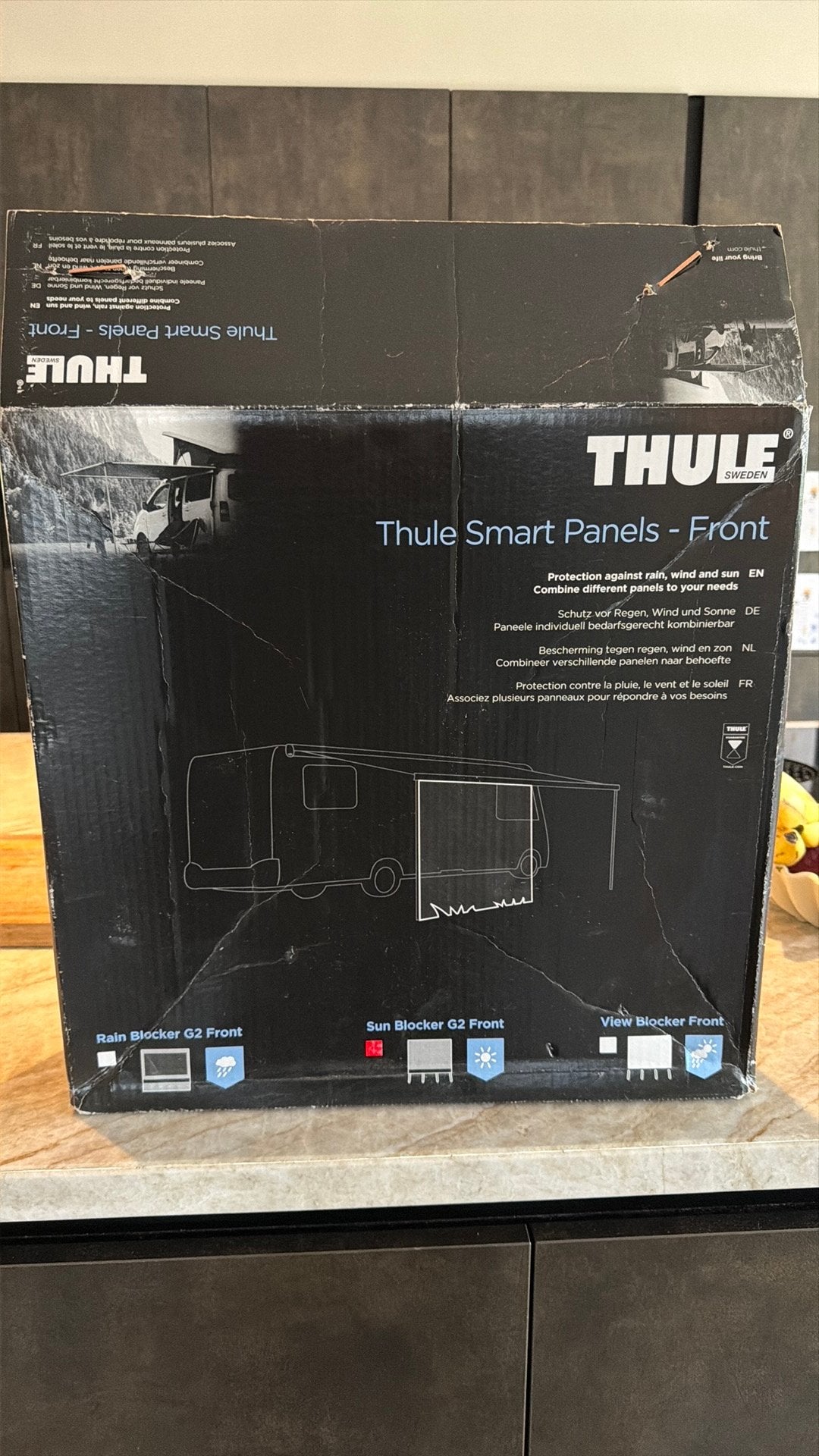 Thule Sun Blocker Front G2 voorwand 380, Ophalen, Nieuw
