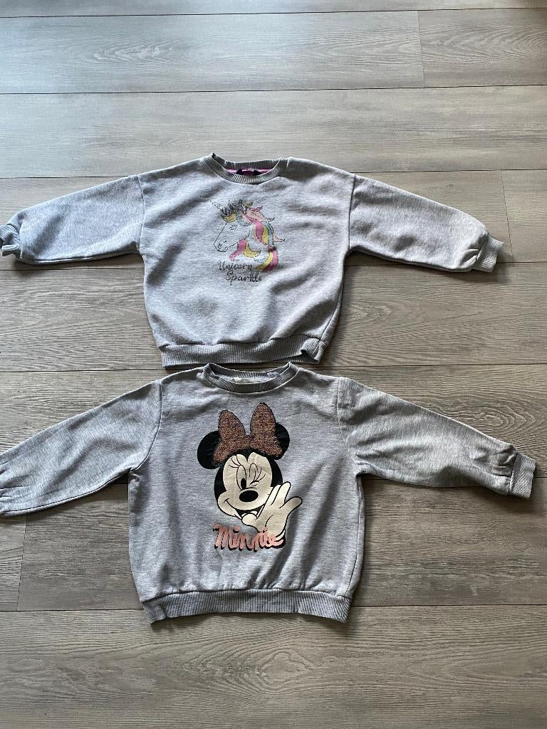 PRIMARK/H&M 2 sweatertjes maat 116, Kinderen en Baby's, Kinderkleding | Maat 116, Meisje, Trui of Vest, Zo goed als nieuw, Diverse merken