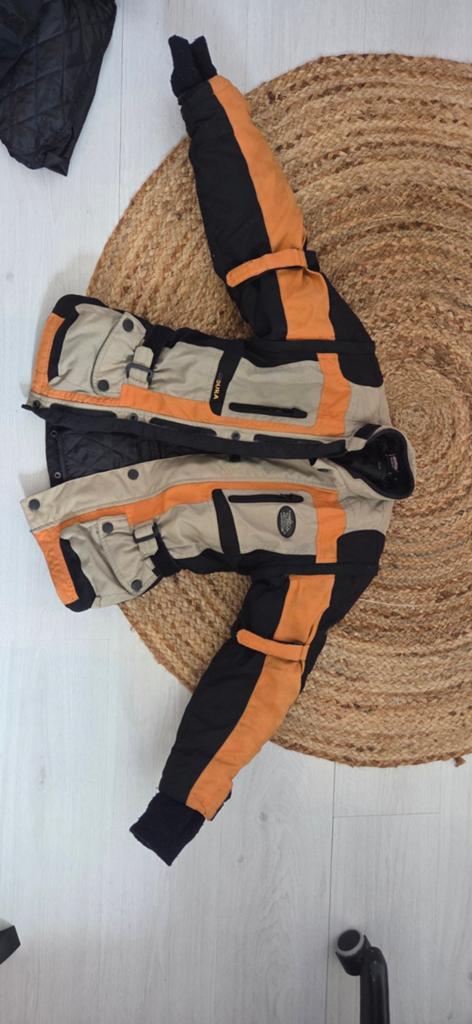 Kinder motor pak jas en broek, Ophalen of Verzenden, Tweedehands, Combipak