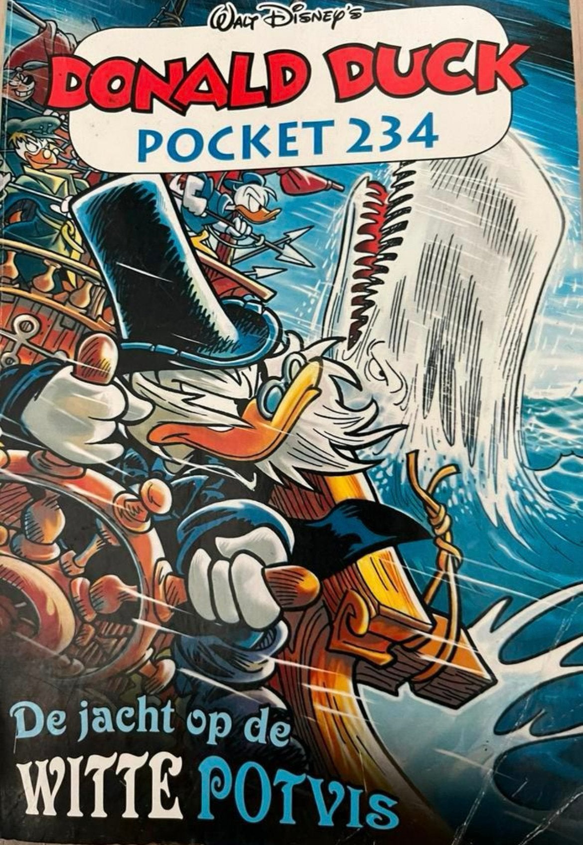 DONALD DUCK POCKET 234 de jacht op de witte potvis, Eén stripboek, Ophalen of Verzenden, Gelezen