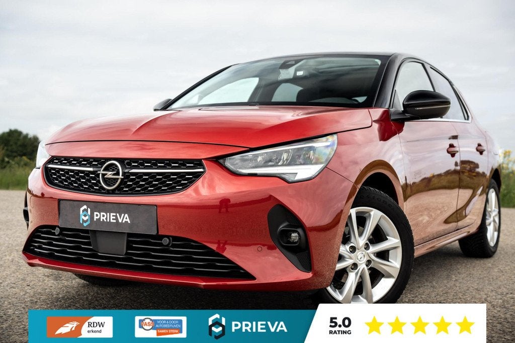 Opel Corsa 1.2 Elegance | Panorama | Camera | Stoelverwarmin, Voorwielaandrijving, Stof, Zwart, 1199 cc