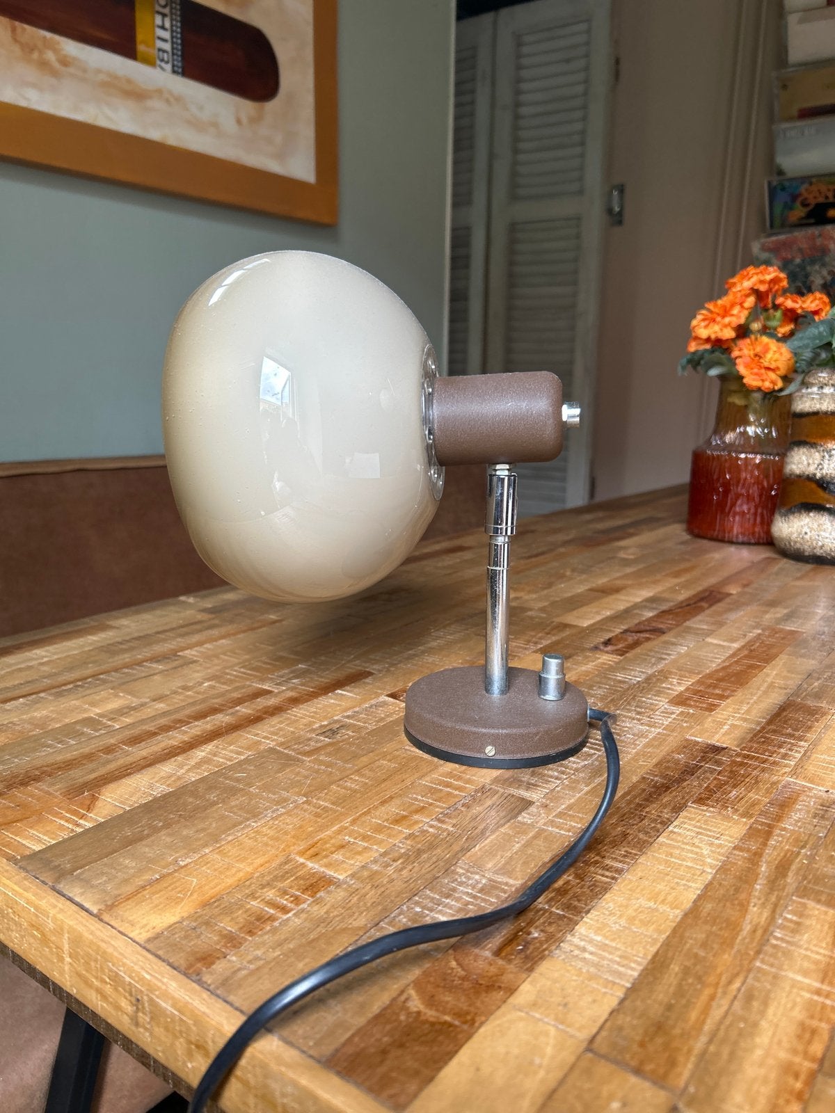 Vintage Dijkstra mushroom wandlamp  / tafellamp, Ophalen, Met schakelaar, Gebruikt, Overige merken