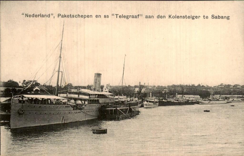 Nederlands Indië Sabang - Kolensteiger Schip, Ophalen of Verzenden, Voor 1920, Ongelopen, Utrecht