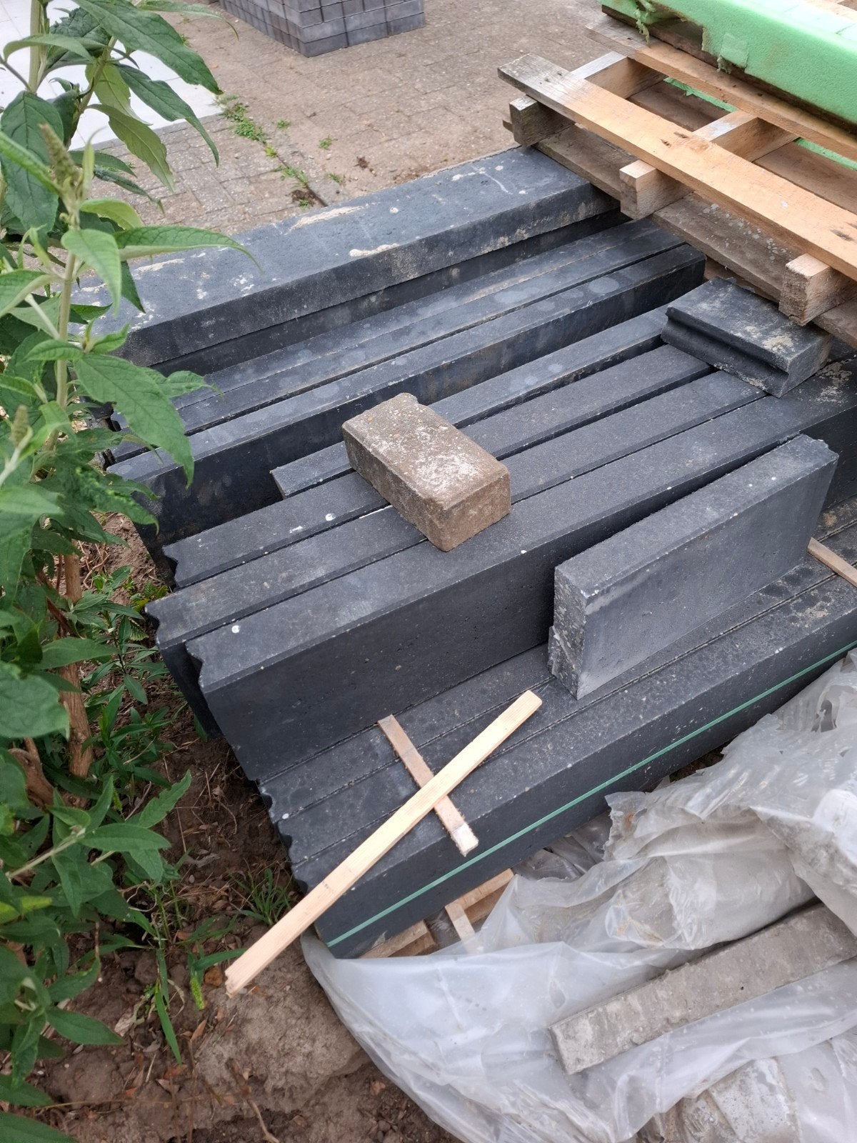 3 beton- /opsluitbanden 8x20x100 nieuw, Tuin en Terras, Tegels en Klinkers, Ophalen, Nieuw, Beton, Overige typen