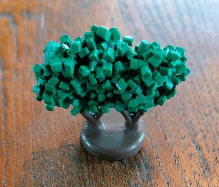 Lego 1972 Plant, Tree Granulated Bush with 2 Trunks, Ophalen of Verzenden, Zo goed als nieuw, Accessoire, Lego