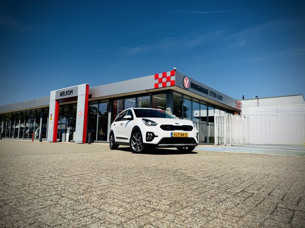 Kia Niro 1.6 GDi Hybrid Executive Line | LEDER | STOELVERW +, Auto's, Kia, 12 maanden, Gebruikt, Euro 6, Wit