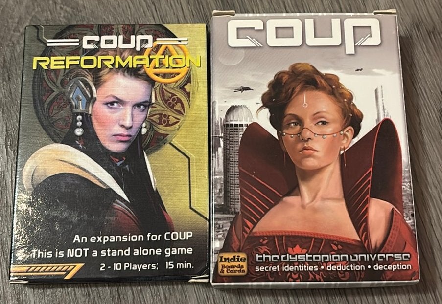 Coup kaartspel, Ophalen, Zo goed als nieuw