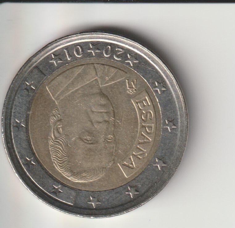2 euro 2001 spanje, Verzenden, Spanje, 2 euro