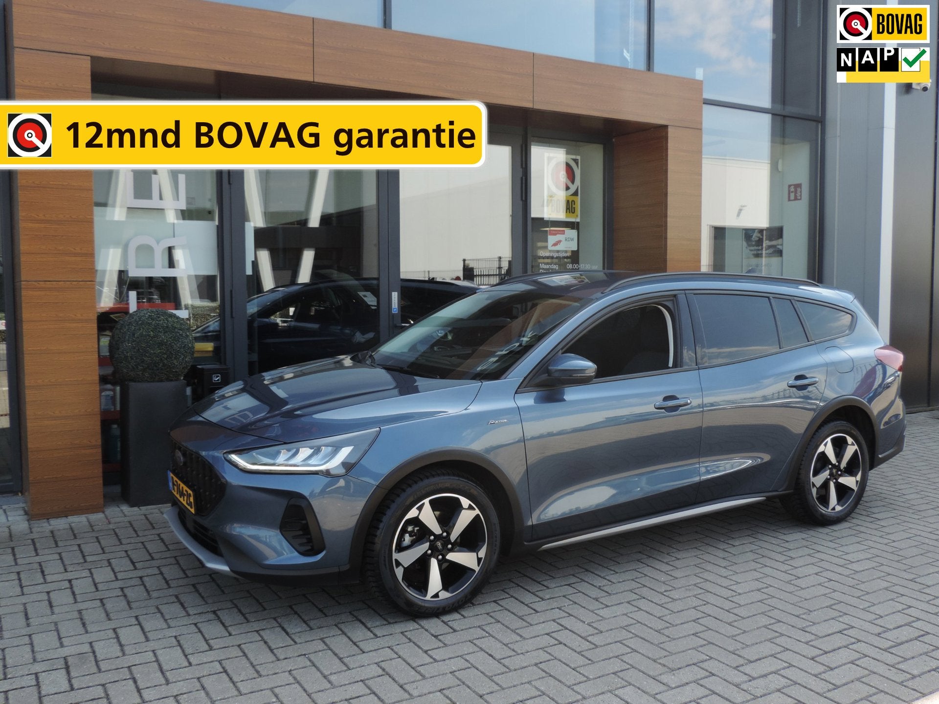 Ford Focus Wagon 1.0-T 125PK Hybrid Active Style 67.000km |, 12 maanden, Gebruikt, Blauw, Origineel Nederlands