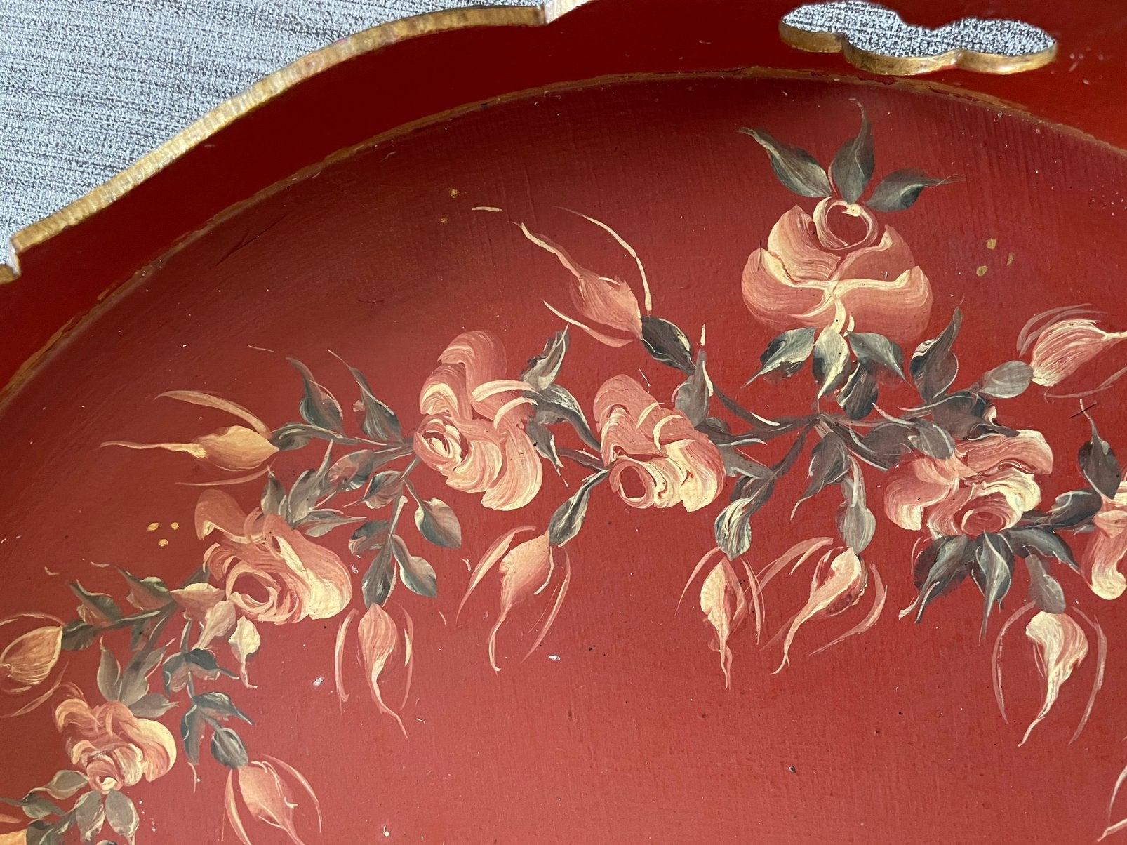 handbeschilderd dienblad, Ophalen, Rechthoekig, Hout