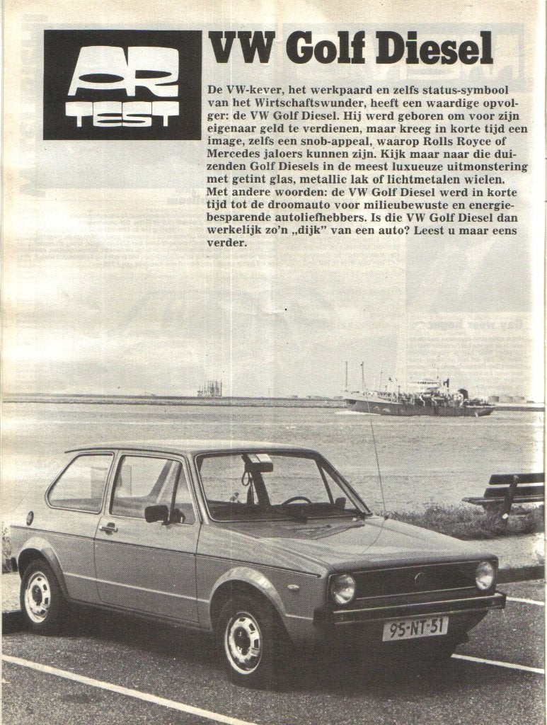 Autorevue test VW Golf Diesel 1978, Ophalen of Verzenden, Gelezen, Volkswagen