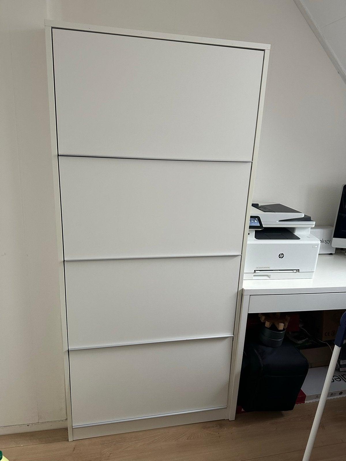 Ikea kast met kleppen 175x80x50,5 - Wit Opbergmeubel, Ophalen, Gebruikt