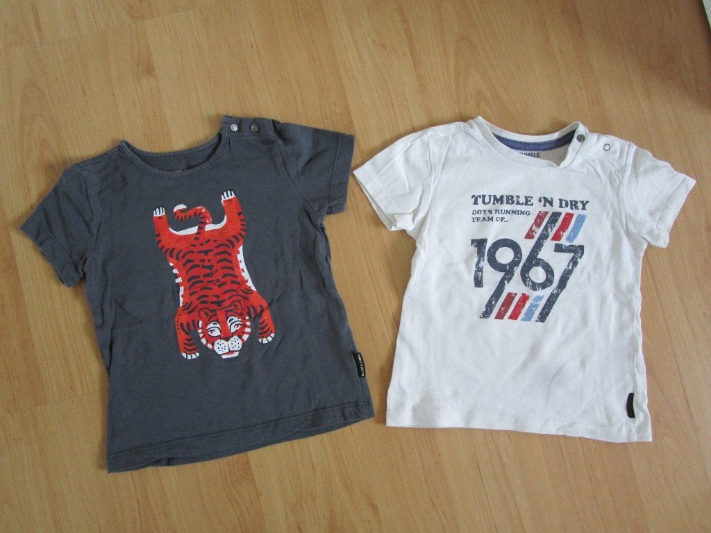 Tumble 'n Dry - twee shirts maat 80, Kinderen en Baby's, Babykleding | Maat 80, Tumble 'n Dry, Ophalen of Verzenden, Zo goed als nieuw