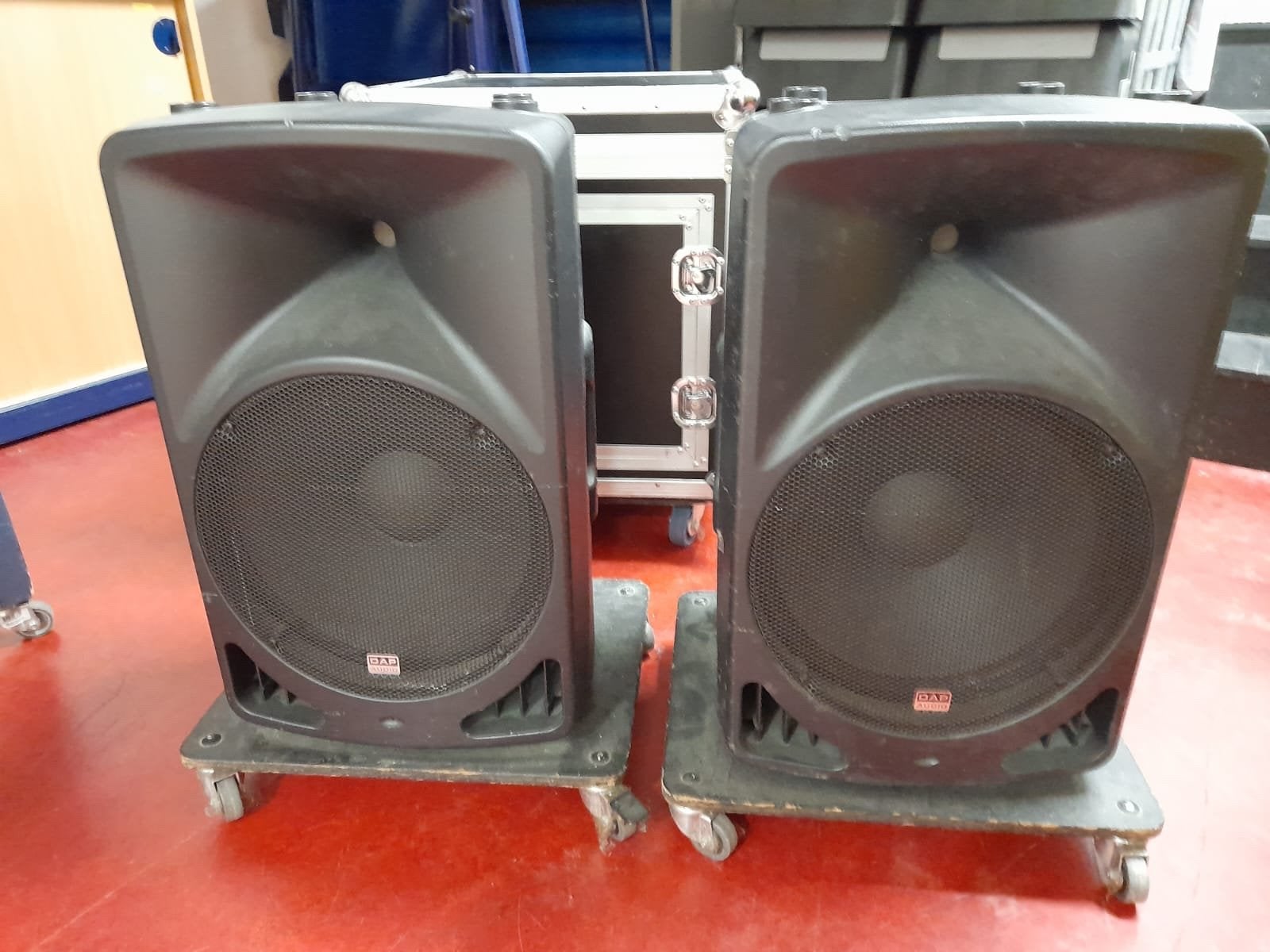 DAP Audio Splash 15 PA Speakerset Flightcase, Audio, Tv en Foto, Luidsprekers, Gebruikt, Speakerset, Geschikt voor surround/home cinema