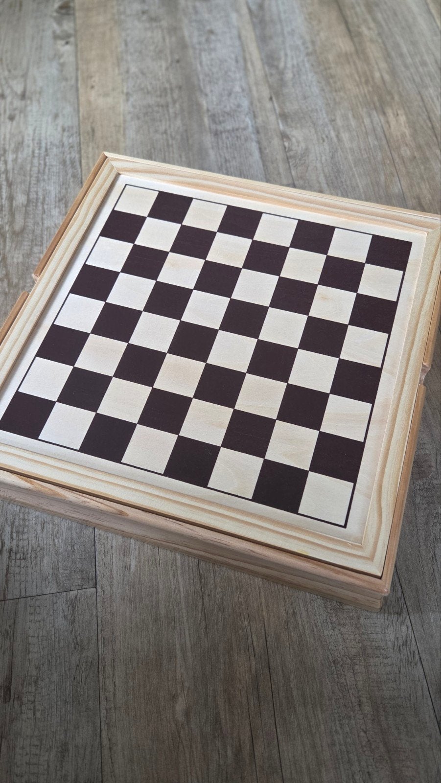 Houten spellendoos 5-in-1 - Nieuw en ongebruikt, Een of twee spelers, Ophalen of Verzenden, Zo goed als nieuw, Lifetime Games