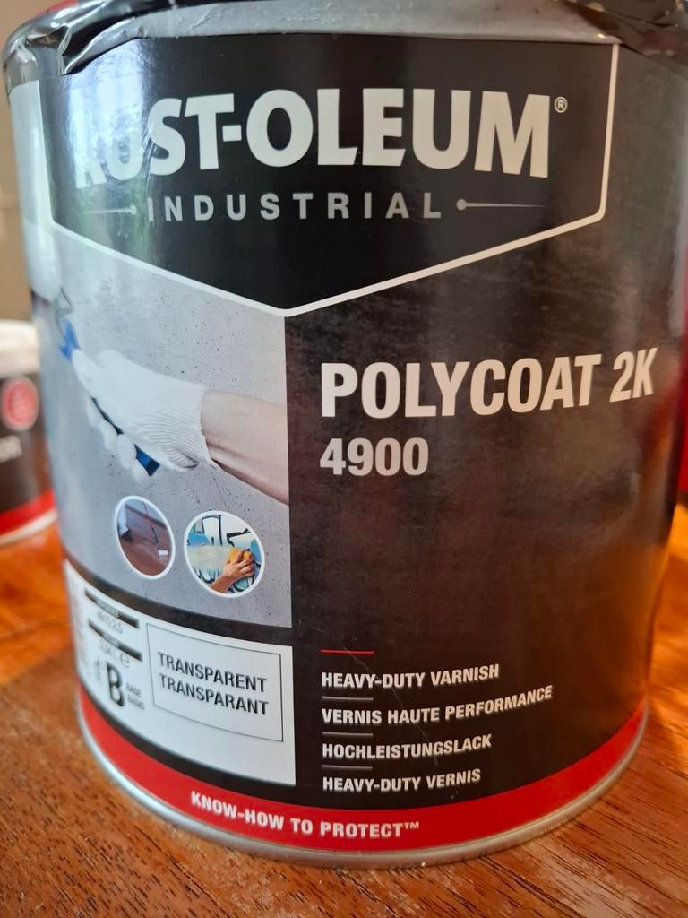 Rust-Oleum Polycoat 2K 4900 Transparante Vernis 2.04L, Minder dan 5 liter, Ophalen, Nieuw