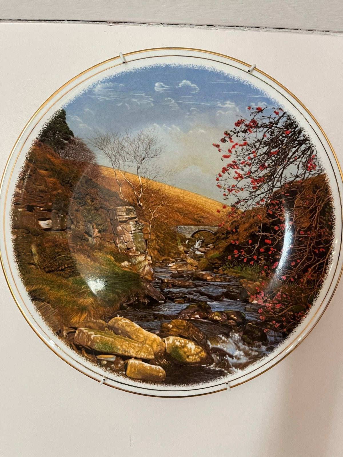 Decoratief Salisbury Bone China bord - Landschap, Ophalen of Verzenden