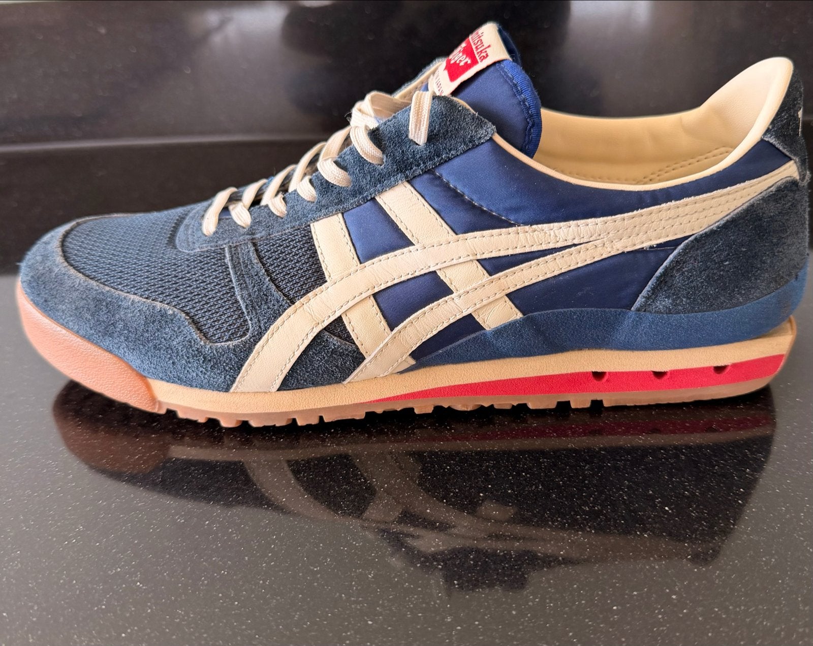 Onitsuka Tiger Sneakers - Japanse versie! Zo goed als nieuw, Ophalen of Verzenden, Zo goed als nieuw, Blauw, Sneakers of Gympen