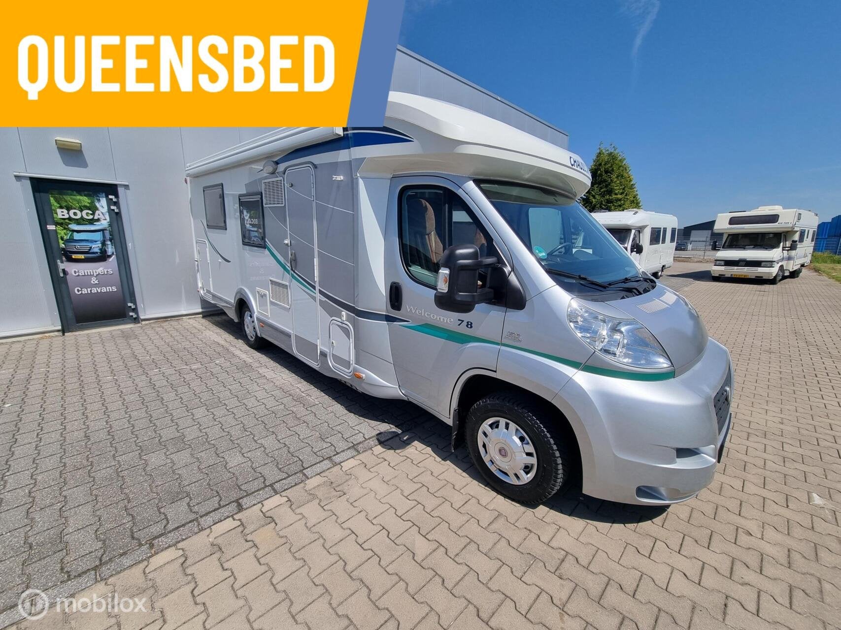 ZOMER AANBIEDING Chausson WELCOME 78 Queensbed Maxxfan, Tot en met 2, 7 tot 8 meter, Koelkast, 7 tot 8 meter