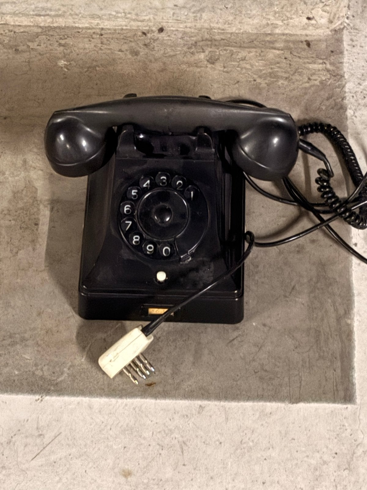 Vintage Bakelieten Telefoon met Draaischijf, Telecommunicatie, Vaste telefoons | Niet Draadloos, Ophalen of Verzenden, Gebruikt
