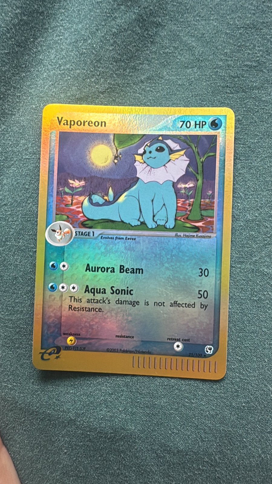 Vaporeon Near Mint, Ophalen of Verzenden, Zo goed als nieuw